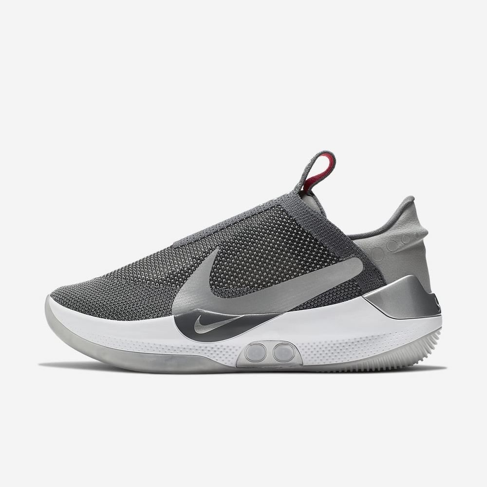 Chaussure De Basket Nike Adapt BB Grise 8207-415 Dark Grey/Multi-Color Femme | PUW-34462381